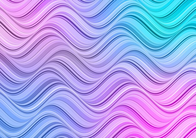 Abstract with a pastel coloured waves design