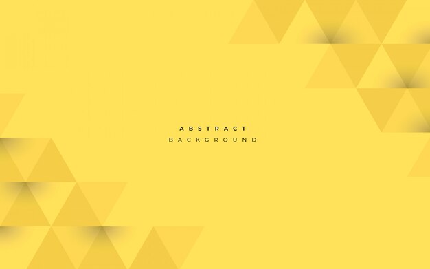 Abstract Yellow Background with geometrical shapes