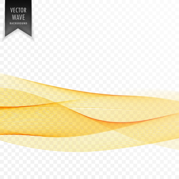 Free vector abstract yellow elegant wave background