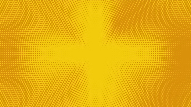 Abstract yellow halftone wide elegant background