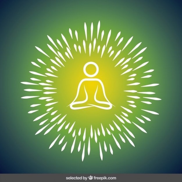 Free vector abstract yoga illustration