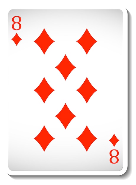 Free Vector ace of diamonds playing card isolated