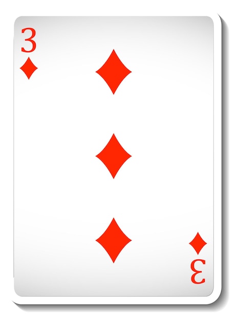 Free Vector ace of diamonds playing card isolated