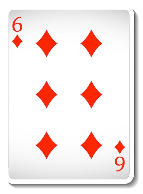 Free Vector ace of diamonds playing card isolated