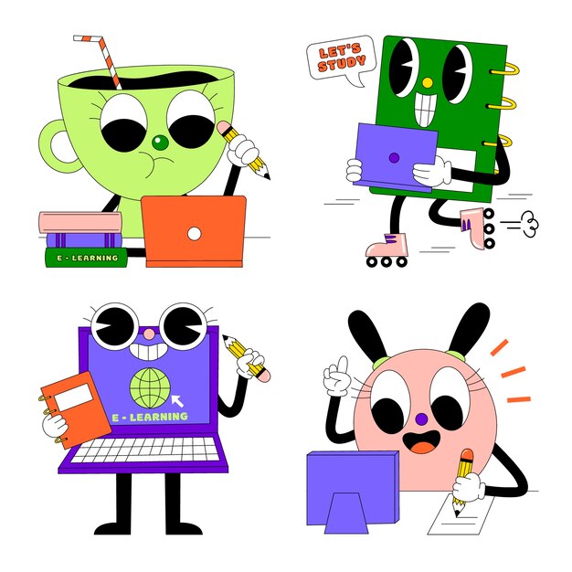 Acid e-learning stickers collection