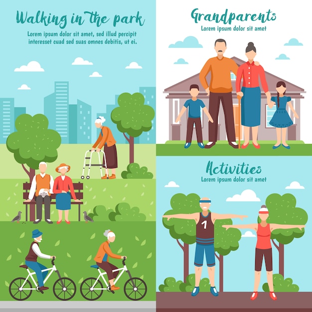 Active Grandparents Outdoor Compositions