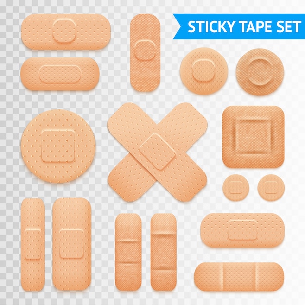 Adhesive Plaster Strips Set