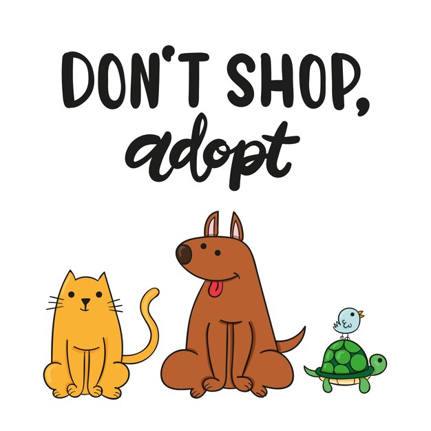 Adopt a pet concept