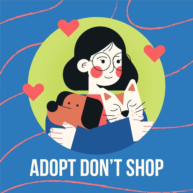 Adopt a pet concept