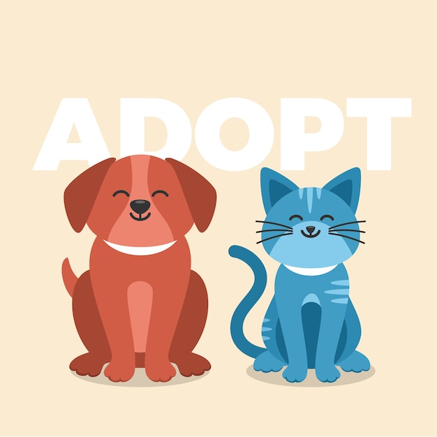 Adopt a pet concept