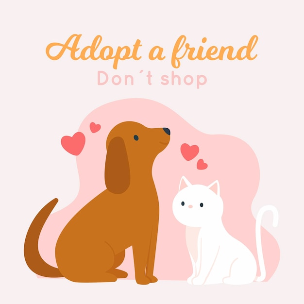 Adopt a pet concept