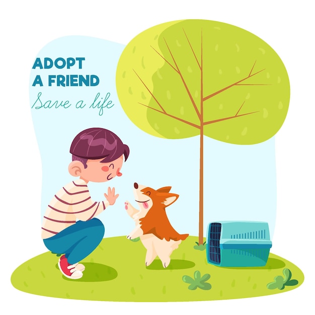 Adopt a pet concept