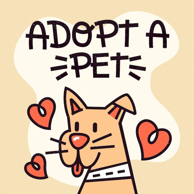 Adopt a pet concept