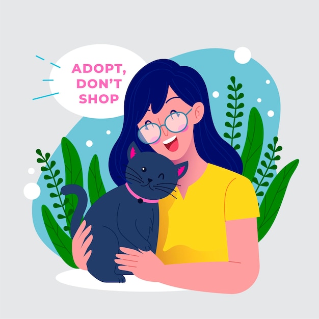 Adopt a pet concept