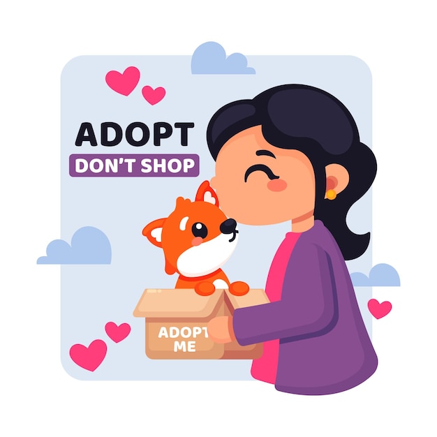 Adopt a pet concept