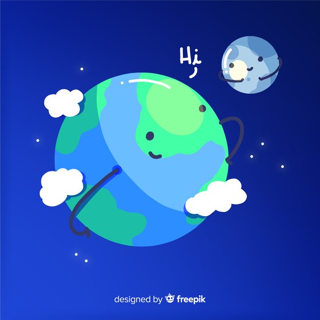 Adorable background of the earth