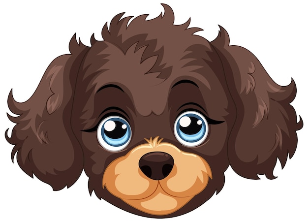 Free Vector adorable cartoon puppy face