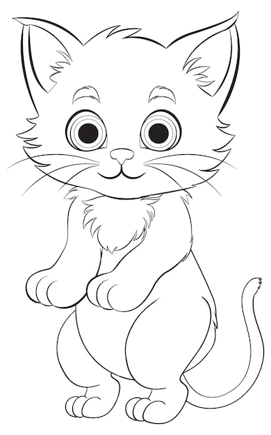 Free Vector adorable kitten vector illustration