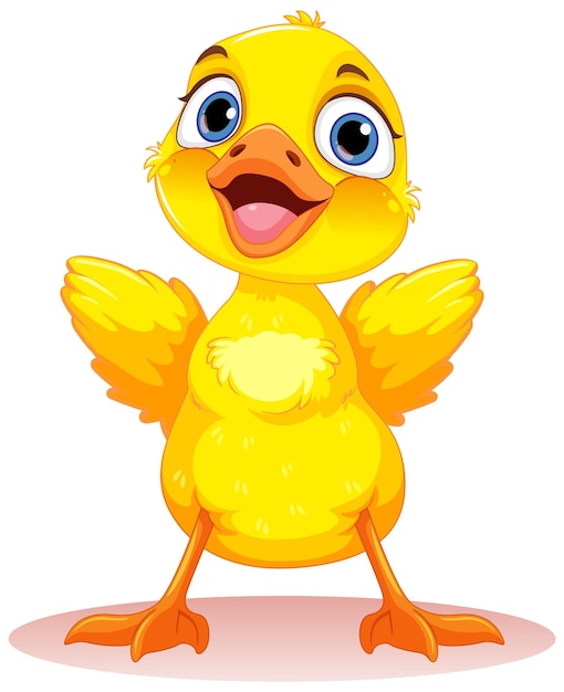 Free Vector adorable little duck isolated