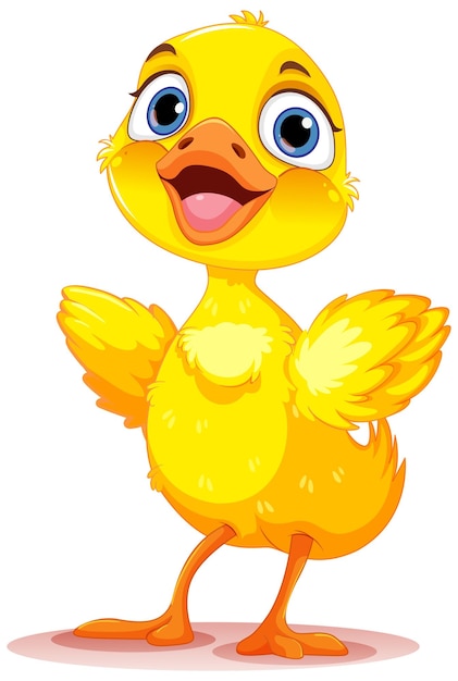 Free Vector adorable little duck isolated