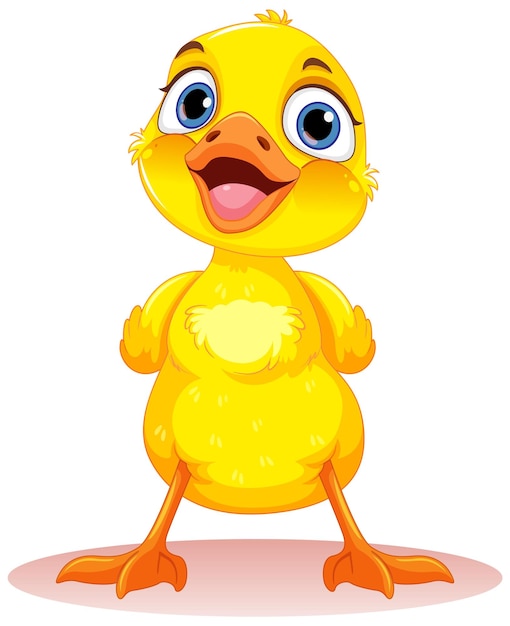 Free Vector adorable little duck isolated