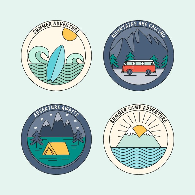 Adventure badges collection