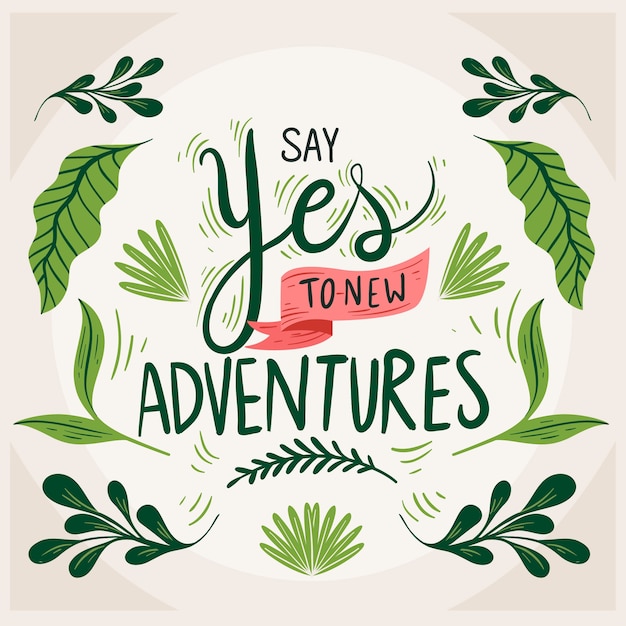 Adventure lettering concept