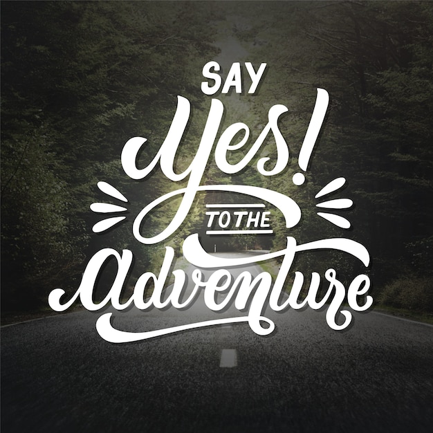 Adventure lettering concept