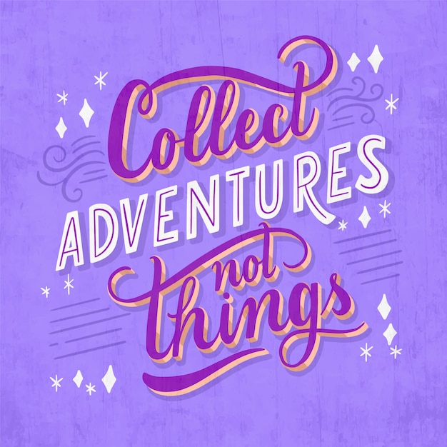 Adventure lettering concept