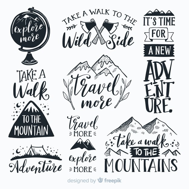 Adventure logo collection