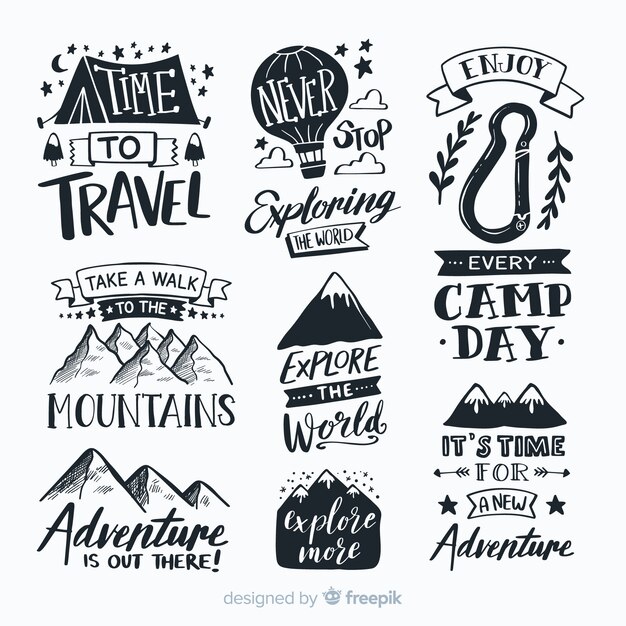 Adventure logo collection