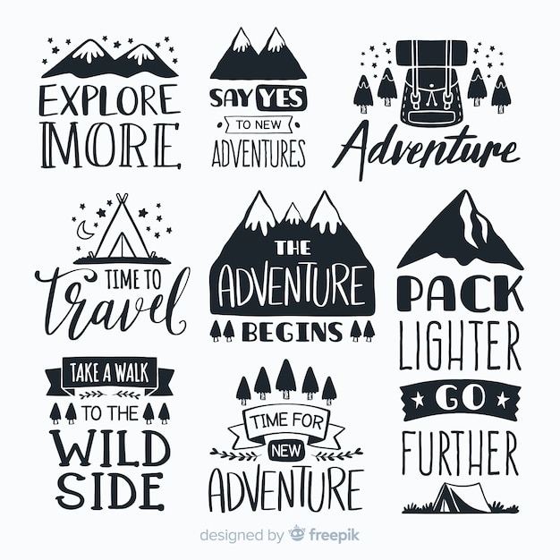 Adventure logo collection