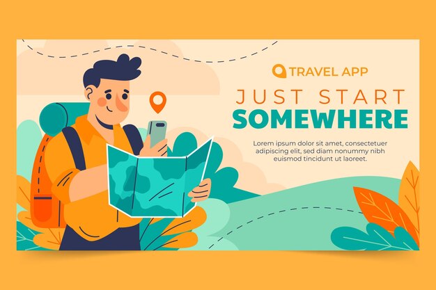 Adventure social media post template