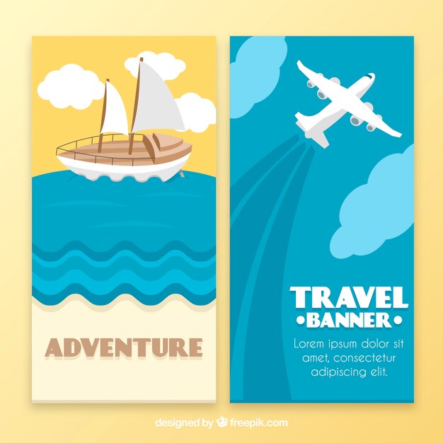 Adventure travel banner