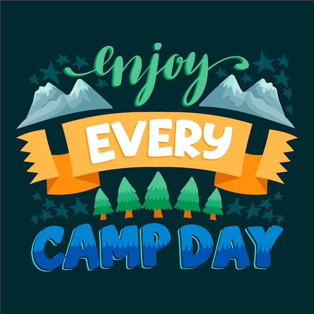 Free vector adventure travel lettering