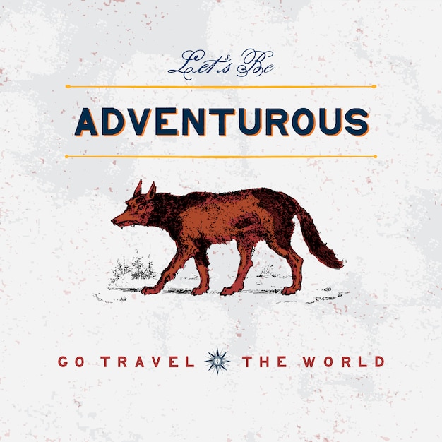 Free Vector adventurous travel logo design vector