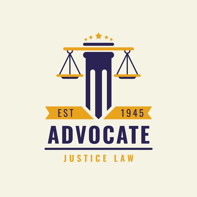 Advocate logo design template