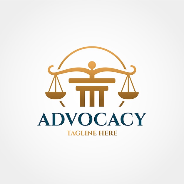 Advocate logo design template