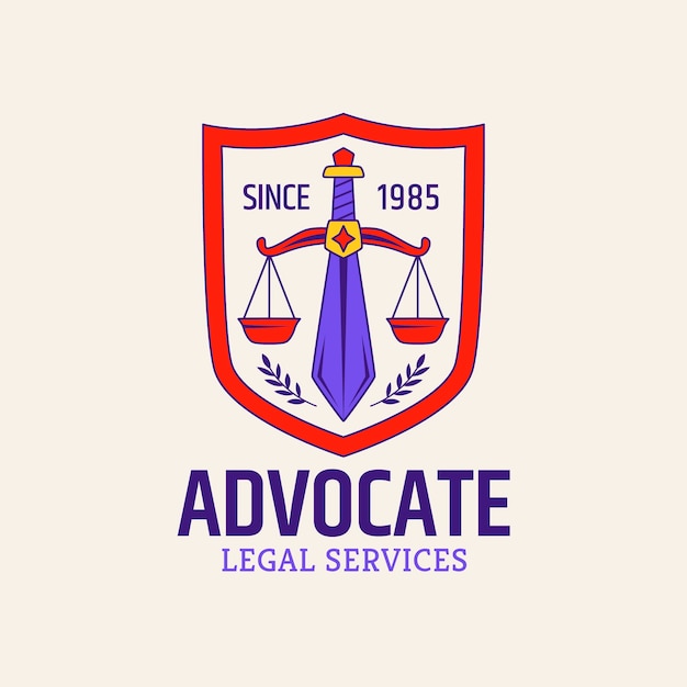 Free Vector advocate logo design template