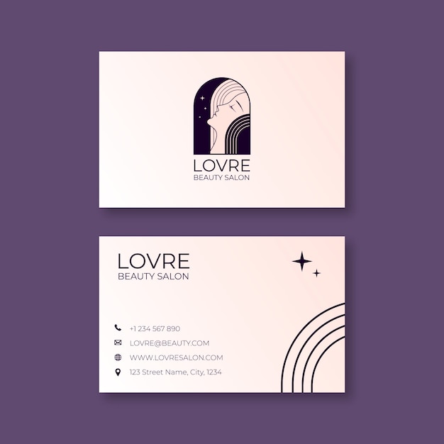 Aesthetic business card template