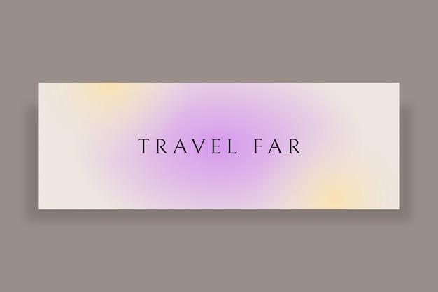 Aesthetic elegant travel tumblr banner template