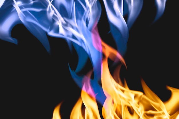 Free Vector aesthetic flame background, blazing blue fire vector