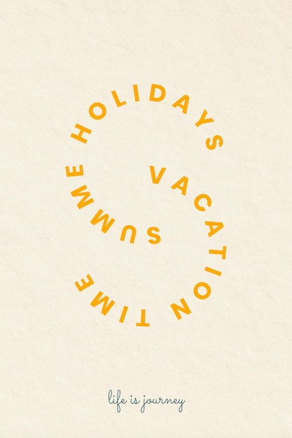 Free Vector aesthetic holidays theme badges with summer vacation typography illustration