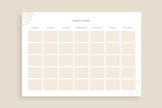 blank calendar template