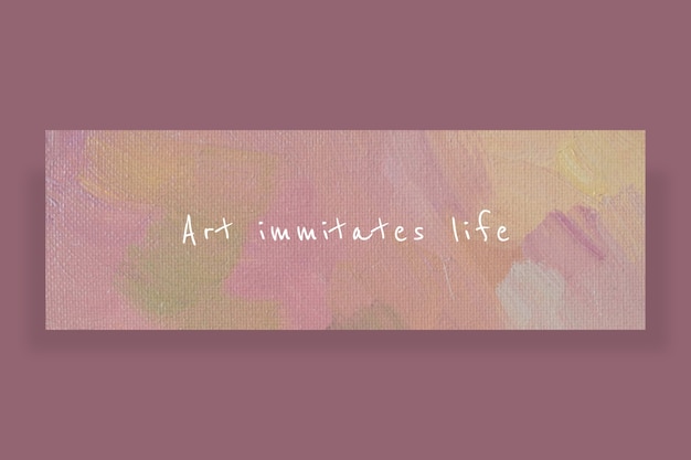 Aesthetic pastel inspirational quote twitter header