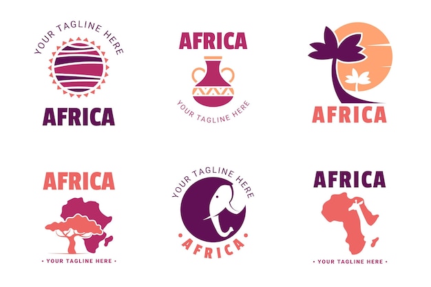 Africa logo collection