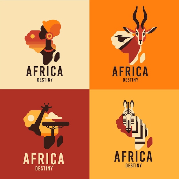 Africa logo collection