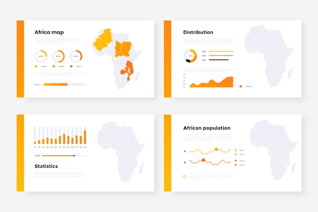 Africa map infographic