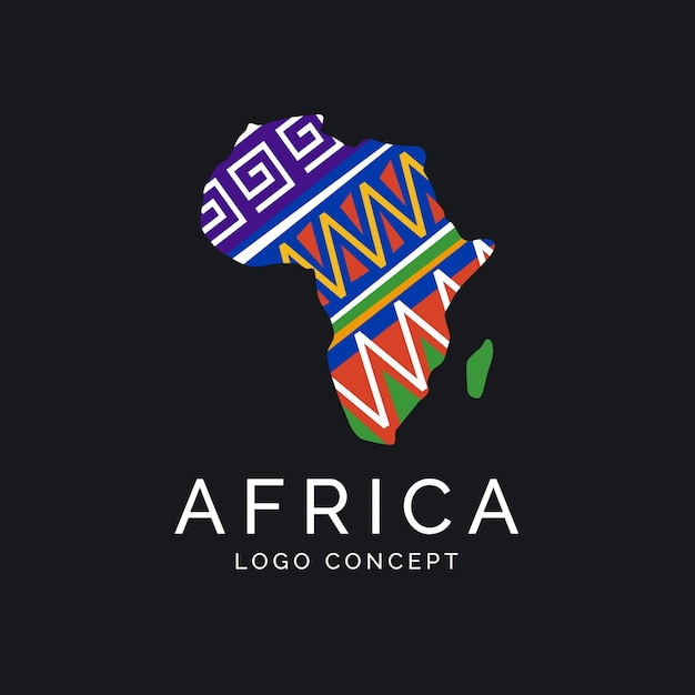 Africa map logo concept