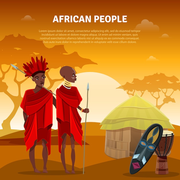 African People And Culture Flat Poster